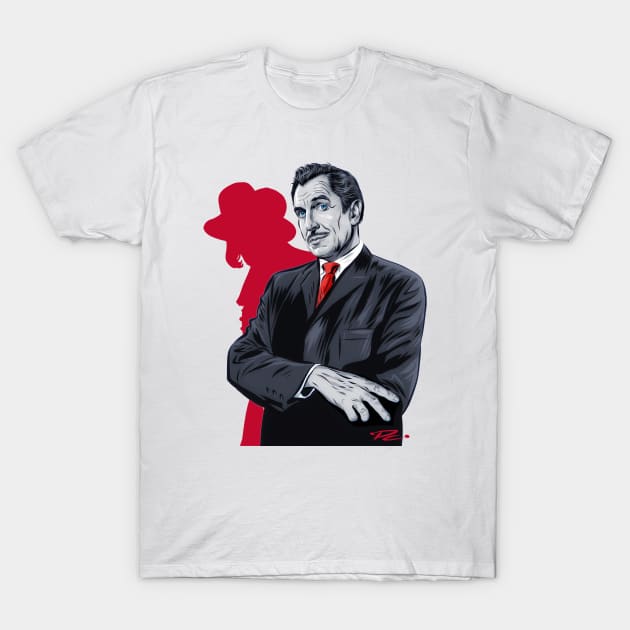 Vincent Price - An illustration by Paul Cemmick T-Shirt by PLAYDIGITAL2020